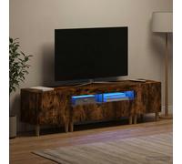 vidaXL Mobile TV LED a 3 pezzi ARNHEM 3 pz Rovere Fumo