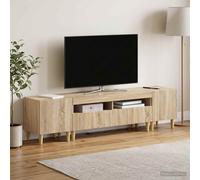 vidaXL Mobile TV LED a 3 pezzi ARNHEM 3 pz Rovere Sonoma