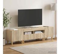 vidaXL Mobile TV LED a 3 pezzi ARNHEM 3 pz Rovere Sonoma