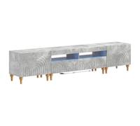 vidaXL Mobile TV LED a 3 pezzi Grigio Cemento Legno ingegnerizzato