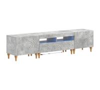 vidaXL Mobile TV LED a 3 pezzi Grigio Cemento Legno ingegnerizzato