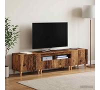 vidaXL Mobile TV LED a 3 pezzi Legno antico Legno ingegnerizzato