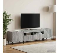 vidaXL Mobile TV LED a 3 pezzi Sonoma grigio Legno ingegnerizzato