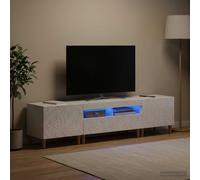 vidaXL Mobile TV LED a 5 pezzi Bianco Lucido Legno ingegnerizzato