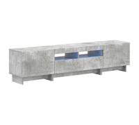 vidaXL Mobile TV LED a 5 pezzi Grigio Cemento Legno ingegnerizzato