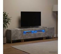 vidaXL Mobile TV LED a 5 pezzi Grigio Cemento Legno ingegnerizzato
