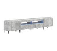 vidaXL Mobile TV LED a 5 pezzi Grigio Cemento Legno ingegnerizzato