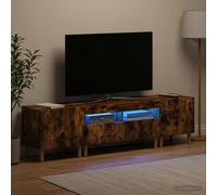 vidaXL Mobile TV LED a 5 pezzi Rovere Fumo Legno ingegnerizzato