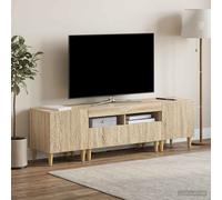 vidaXL Mobile TV LED a 5 pezzi Rovere Sonoma Legno ingegnerizzato