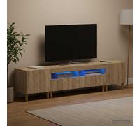 vidaXL Mobile TV LED a 5 pezzi Rovere Sonoma Legno ingegnerizzato
