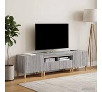 vidaXL Mobile TV LED a 5 pezzi Sonoma grigio Legno ingegnerizzato
