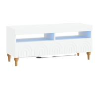 vidaXL Mobile TV LED ALKMAAR 100 x 35 x 43 cm Bianco