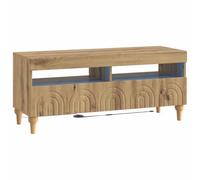 vidaXL Mobile TV LED ALKMAAR 100 x 35 x 43 cm Rovere Artigianale
