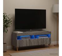 vidaXL Mobile TV LED ALKMAAR 100 x 35 x 43 cm Sonoma grigio
