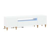 vidaXL Mobile TV LED ALKMAAR 153 x 35 x 43 cm Bianco