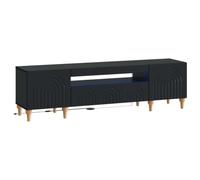 vidaXL Mobile TV LED nero in legno di ingegneria