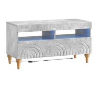 vidaXL Mobile TV LED ALKMAAR 81 x 35 x 43 cm Grigio Cemento