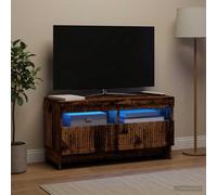 vidaXL Mobile TV LED ALKMAAR 81 x 35 x 43 cm Legno antico