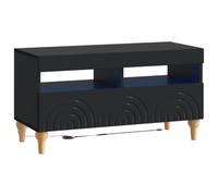 vidaXL Mobile TV LED nero in legno di ingegneria
