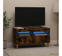 vidaXL Mobile TV LED ALKMAAR 81 x 35 x 43 cm Rovere Fumo
