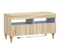 vidaXL Mobile TV LED ALKMAAR 81 x 35 x 43 cm Rovere Sonoma