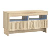 vidaXL Mobile TV LED ALKMAAR 81 x 35 x 43 cm Rovere Sonoma