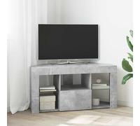vidaXL Mobile TV LED Angolare 100 x 40 x 50 cm Grigio cemento