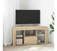 vidaXL Mobile TV LED Angolare 100 x 40 x 50 cm Rovere Sonoma