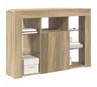 vidaXL Hoek LED TV Kast 100x40x68cm Sonoma Eiken Bewerkt hout