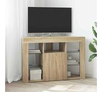 vidaXL Hoek LED TV Kast 100x40x68cm Sonoma Eiken Bewerkt hout