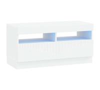vidaXL Mobile TV LED Bianco Legno ingegnerizzato