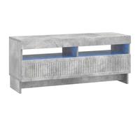 vidaXL Mobile TV LED EDE 100 x 35 x 43 cm Grigio Cemento