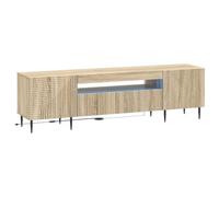 vidaXL Mobile TV LED HAARLEM 153 x 35 x 43 cm Rovere Sonoma