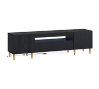 vidaXL Mobile TV LED nero in legno di ingegneria