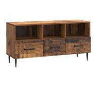 vidaXL Mobile TV Legno antico 102 x 34,5 x 50 cm Legno ingegnerizzato, Mobile Stile Vintage, Consolle Media Rettangolare, Ampio Spazio di Archiviazione, Mobili da Soggiorno