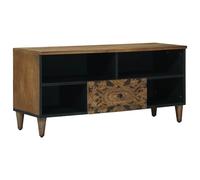 vidaXL Mobile TV Marrone 100 x 33,5 x 46 cm Legno di mango massello