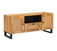 vidaXL Mobile TV Marrone 105 x 33 x 46 cm Legno di mango massello