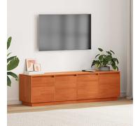 vidaXL Mobile TV Marrone 156 x 37 x 45 cm Legno Multistrato, Armadio Rettangolare Moderno per Soggiorno, Console Media Durevole, Tavolo per TV con ripiano Aperto