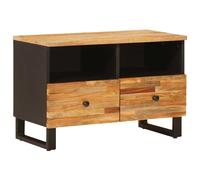 vidaXL Mobile TV Marrone 70 x 33 x 46 cm Legno di mango massello