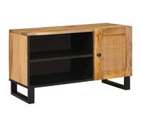 vidaXL Mobile TV Marrone 80 x 33 x 46 cm Legno di mango massello