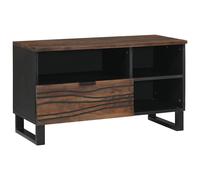 vidaXL Mobile TV 80 x 33,5 x 46 cm in legno massiccio noce e legno artificiale