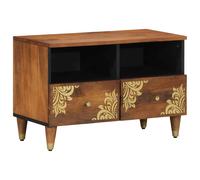 vidaXL Mobile TV Marrone miele 70 x 33 x 46 cm Legno di mango massello