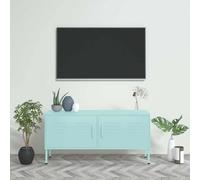 vidaXL Mobile TV Menta 105x35x50 cm in Acciaio
