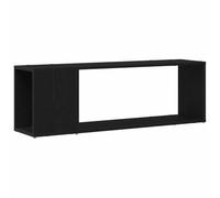 vidaXL Mobile TV Minimalista in Rovere Nero con Scaffale Fluttuante per TV da 100 cm Legno Ingegnerizzato Finitura Opaca Ampio Stoccaggio Decorazioni per Soggiorno e Accessori Media Centro di Intratt