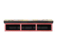vidaXL Mobile TV Multicolore 100 x 30 x 22 cm Legno multistrato