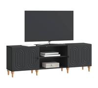 vidaXL Mobile TV Nero 150 x 31 x 50 cm Legno ingegnerizzato, Centro di intrattenimento moderno, mobile multimediale versatile, mobile TV rettangolare, soggiorno salvaspazio