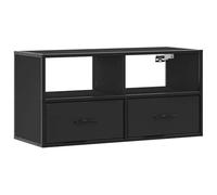 vidaXL Mobile TV Nero 80x31x39,5 cm in Truciolato e Metallo