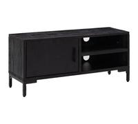 VIDAXL - Mobile Tv Nero 90x30x40 Cm Legno Massello Di Pino Riciclato
