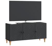 vidaXL Mobile TV Nero 99 x 34,5 x 50 cm Legno ingegnerizzato, Mobile TV elegante, sideboard moderno, unità di stoccaggio rettangolare, armadio funzionale per il salotto