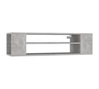 vidaXL Mobile TV Pensile Grigio Cemento 100x30x26,5 cm Multistrato